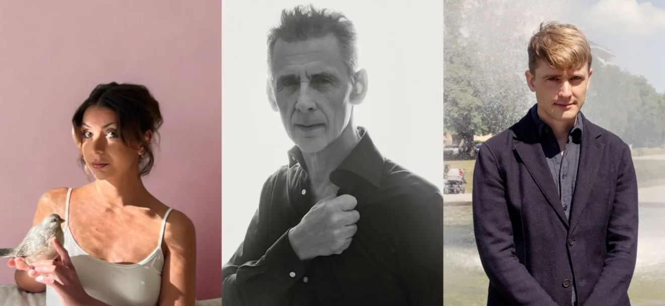 Författaren David Lagercrantz, kulturjournalisten och poddaren Lana Zand och författaren Måns Wadensjö medverkar i Spritmuseum Talks 8 december